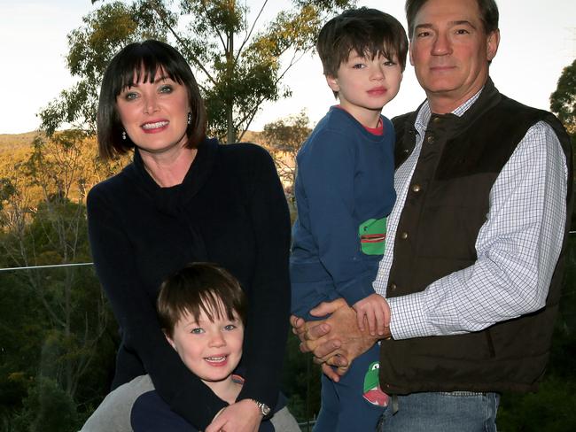 David and Lisa Oldfield with Burt and Harry, who are looking forward to becoming famous. Picture: Adam Ward