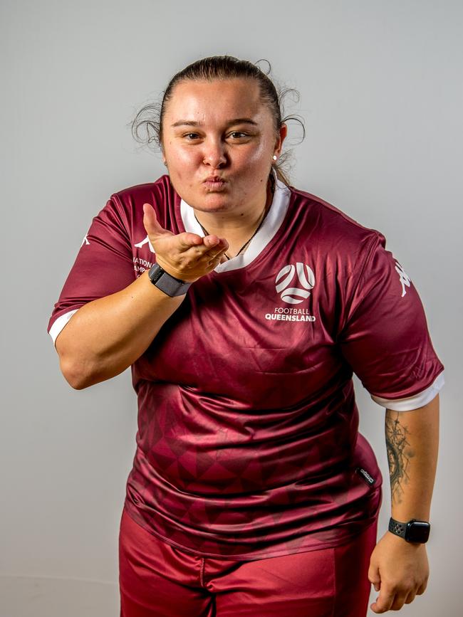 Jessica McClean representing Queensland at the 2024 National Futsal Championships. Picture: Paul Smith Photography