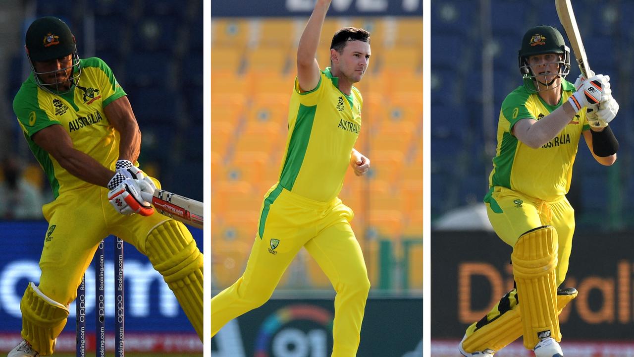Josh Hazlewood earned man of the match honours, but he was well supported by Steve Smith and Marcus Stoinis.
