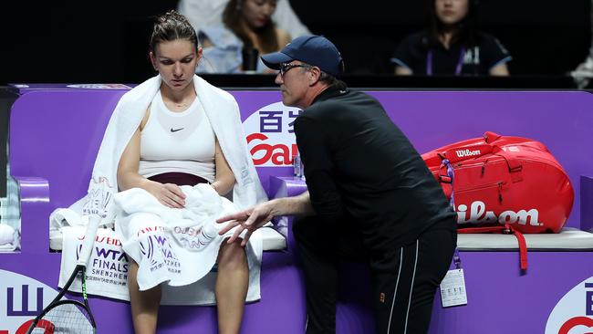 Simona Halep and her former Australian coach Darren Cahill enjoyed a strong six years together. Picture: Getty Images