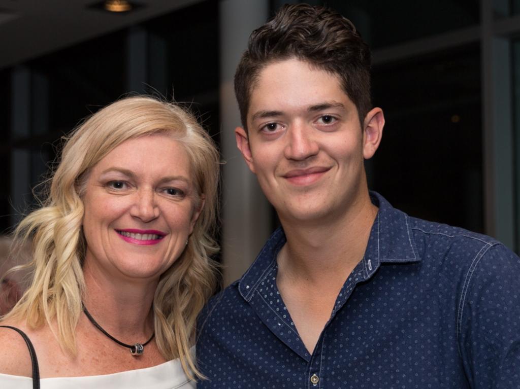 Kristen Raison and Josh Greber at RBar @ Regattas for a pre-show function ahead of State Theatre Company’s opening of After Dinner. Picture: Sia Duff