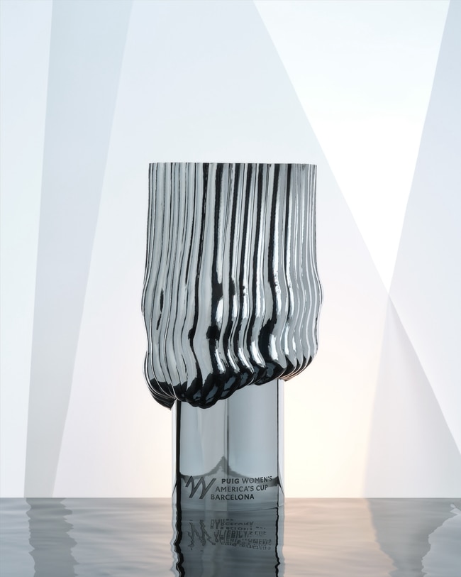 The Puig Women's America's Cup trophy, designed by Spanish architect and designer Patricia Urquiola.