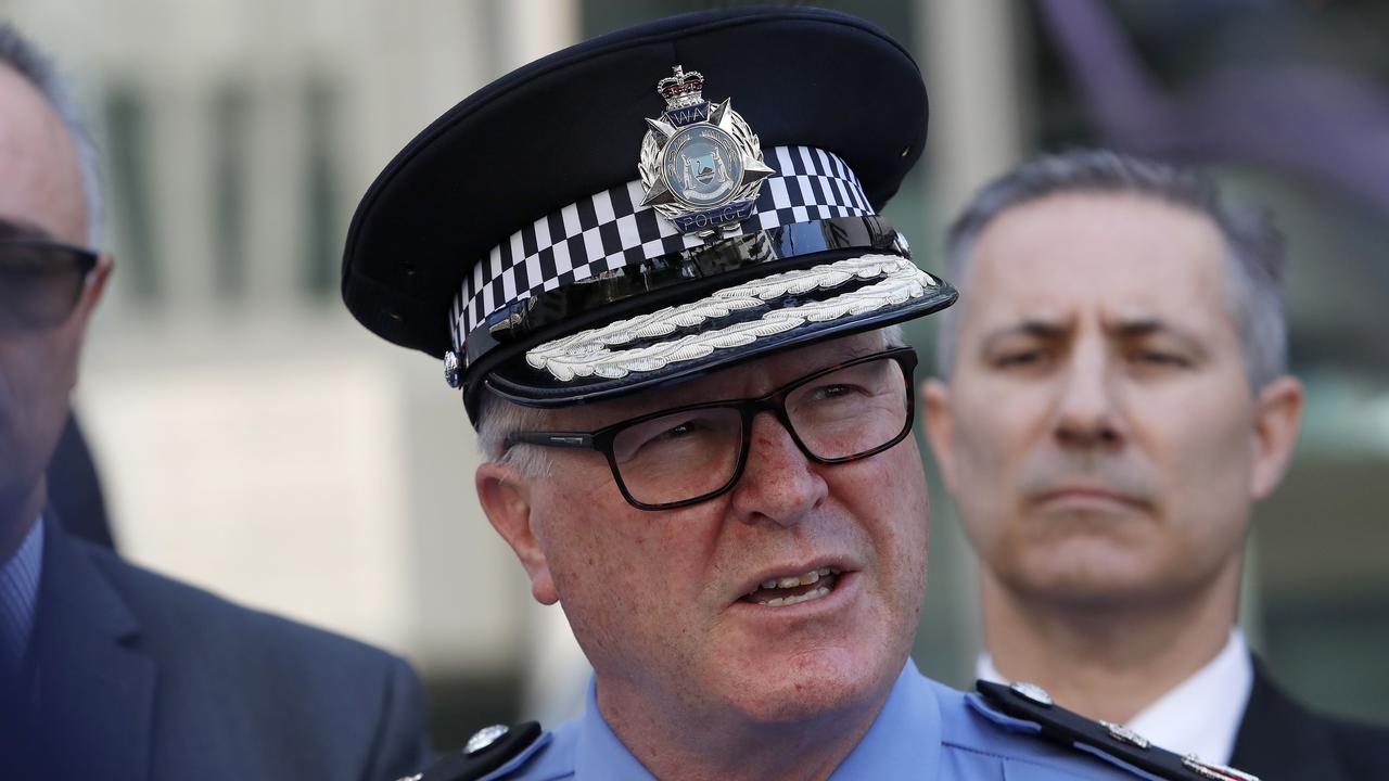 WA Police Commissioner Chris Dawson says it was a bad call from the union to post the tribute online. Picture: Colin Murty/The Australian