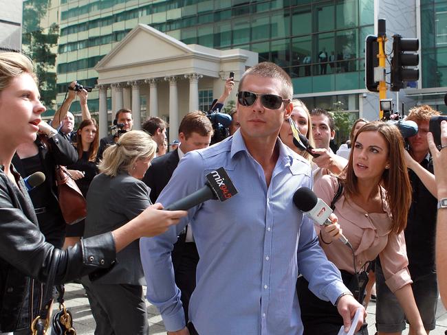 Cousins after an earlier court appearance. Picture: Getty