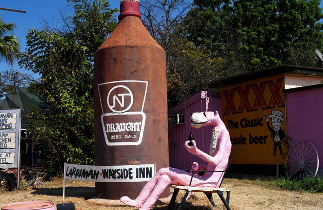 The giant Darwin stubby in Larrimah. Picture: Elise Derwin