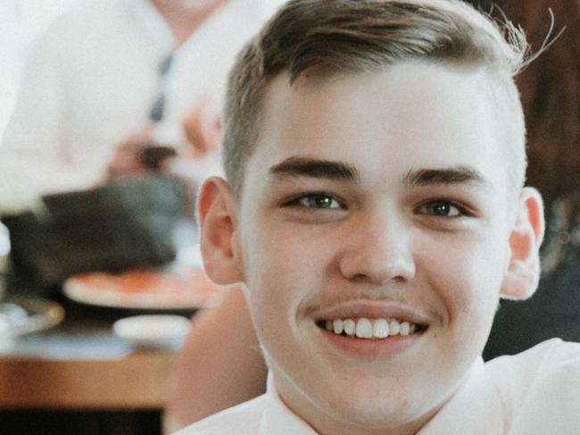 15-year-old Brayden Dillon who was shot in bed this year. Source: Supplied.