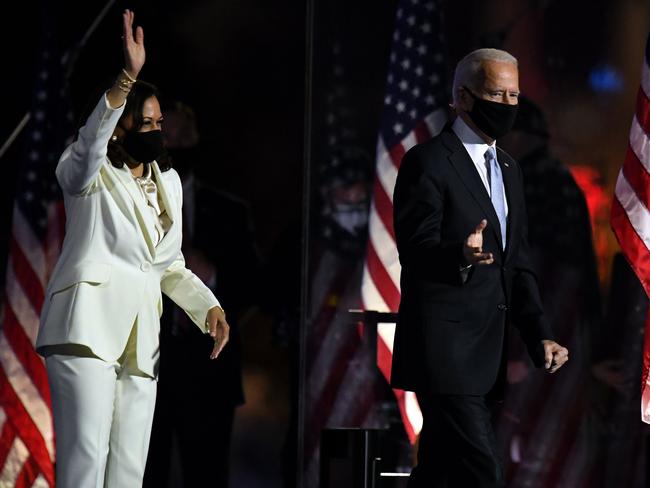 Vice President-elect Kamala Harris and President-elect Joe Biden. Picture: AFP