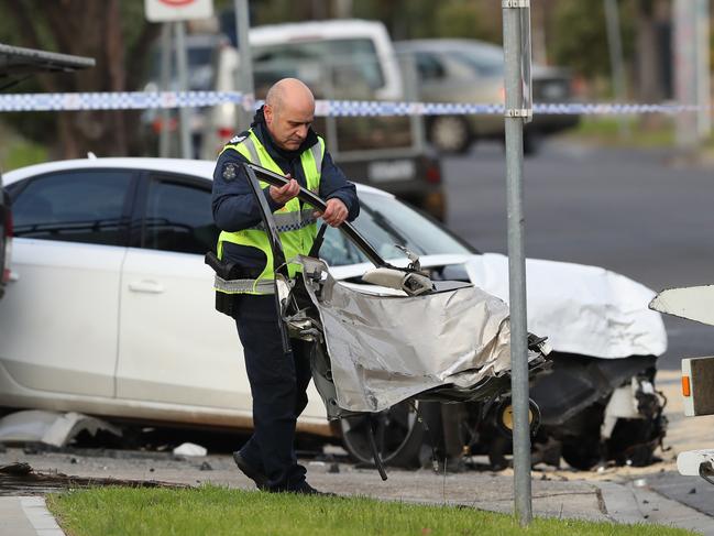 Fagan had a shocking driving history and initially claimed someone else was driving. Picture: David Crosling