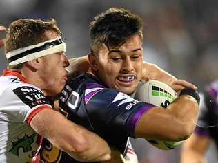 STRONG PERFORMANCE: Tino Fa'Asuamaleaui against the Dragons last Thursday. Picture: Robb Cox