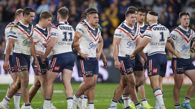 The Roosters are on the fringe of the top eight heading into the second half of the season. Picture: Brett Hemmings/Getty Images