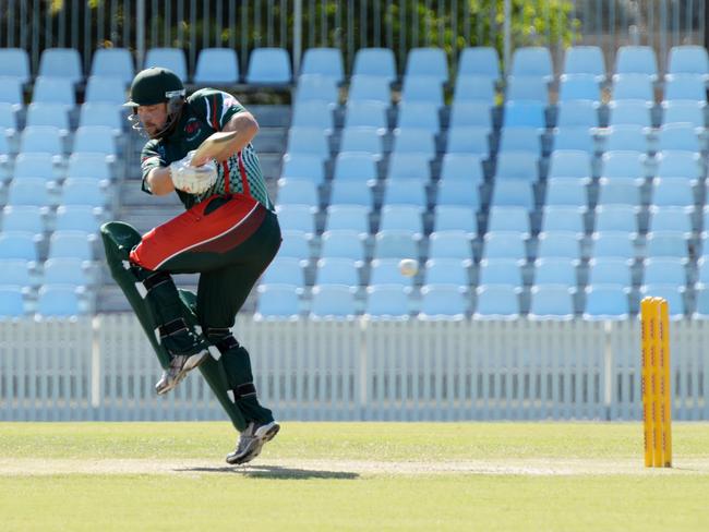 A vintage shot of Walkerston batter Luke Jackson in action, he’s made plenty of runs over the years. Photo: Tony Martin.