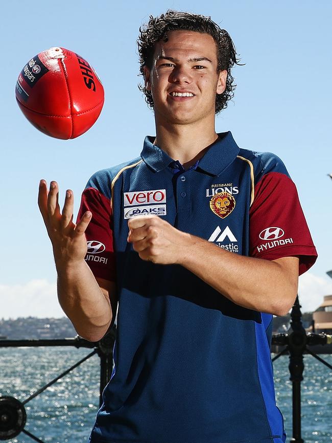 Brisbane’s No.1 draft pick Cameron Rayner in Sydney.