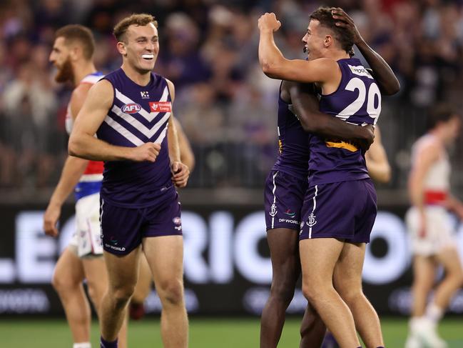 Cooper Simpson enjoyed a strong start to his AFL career. Picture: Paul Kane/Getty Images