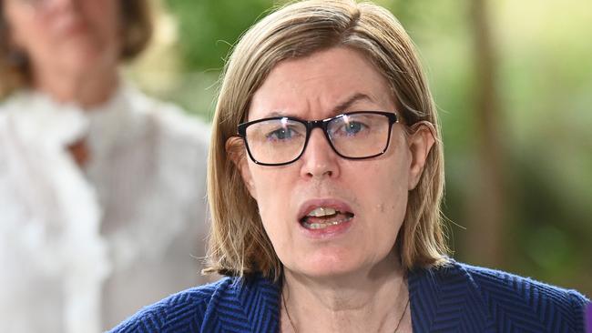 NSW chief health officer Kerry Chant said it’s difficult to know how many hospital patients with Covid-19 are there for other reasons. Picture: NCA NewsWire / Jeremy Piper