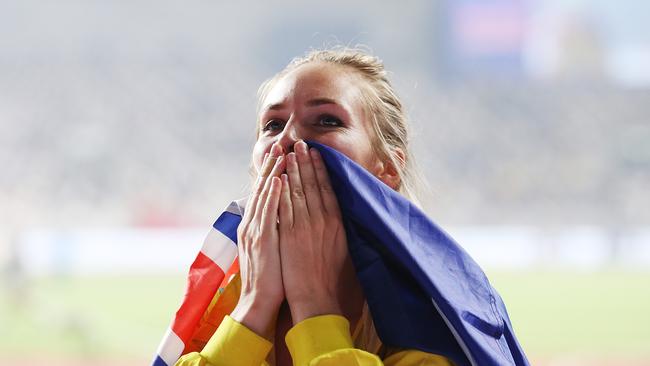 Kelsey-Lee Barber is Australia’s latest world champion. Picture: Getty