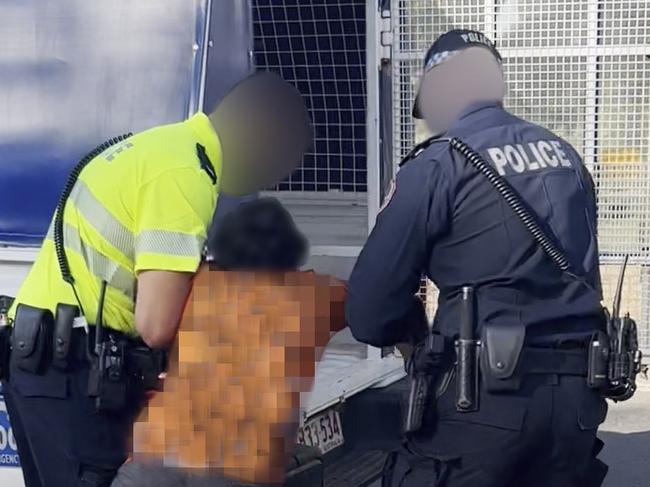 FINAL... An eleven year old indigenous boy who ran away from his placement home to be with his prior foster family is aggressively taken into custody by Northern Territory Police whilst the operation is overseen by staff from community services. STORY: Christine Middap