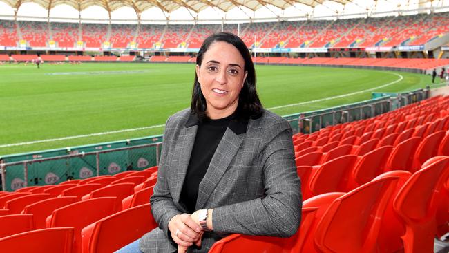 GOLD COAST, AUSTRALIA - JULY 08: Nicole Livingstone poses for a photo during a AFLW U18 Championships media opportunity at Metricon Stadium on July 08, 2019 in Gold Coast, Australia. (Photo by Bradley Kanaris/AFL Photos/via Getty Images)