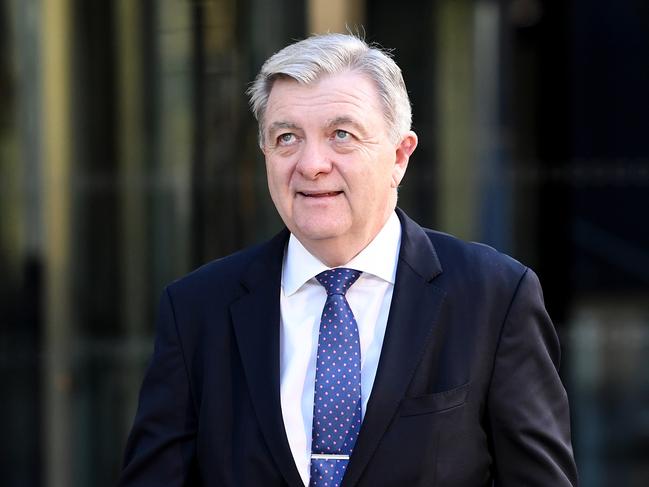 AMP's Anthony 'Jack' Regan leaves the Commonwealth Law Courts Building in Melbourne, Australia, Tuesday, April 17, 2018. The royal commission's hearings on the financial advice industry will run until April 27. (AAP Image/Joe Castro) NO ARCHIVING