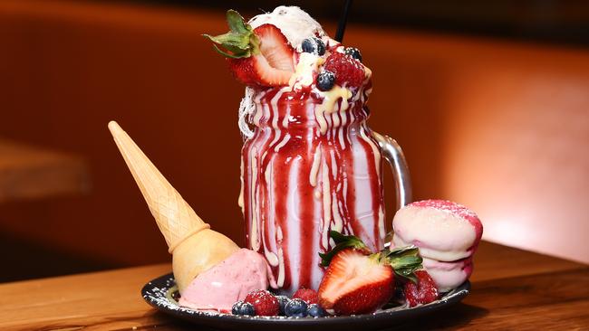 Twisted Sista Cafe offers some insane freakshakes. Would you try this? Picture: Steve Tanner