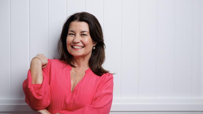 Radio presenter Laurel Edwards at home in Brisbane. Picture Lachie Millard.