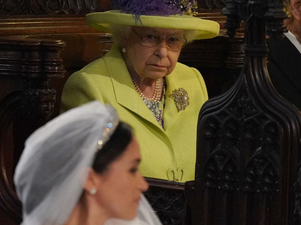 The Queen and Meghan Markle. Picture: AFP