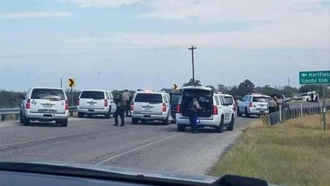 Police near the scene of the shooting. Picture: Facebook