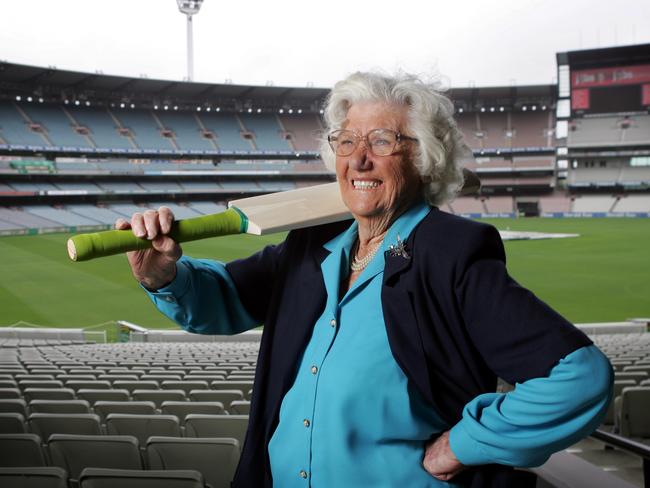 Trailblazing cricket great Betty Wilson.