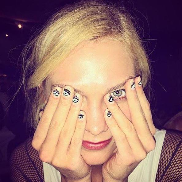 American model Karlie Kloss at the 2016 Burning Man Festival in the Black Rock Desert, Nevada ... 