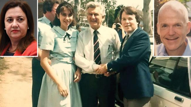 Brendan Luxton and the Premier – pictured in 1984 when they were in Year 10, with Bob Hawke – were close during their schooling.