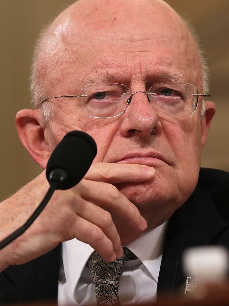 Former Director of National Intelligence James Clapper. Picture: Getty