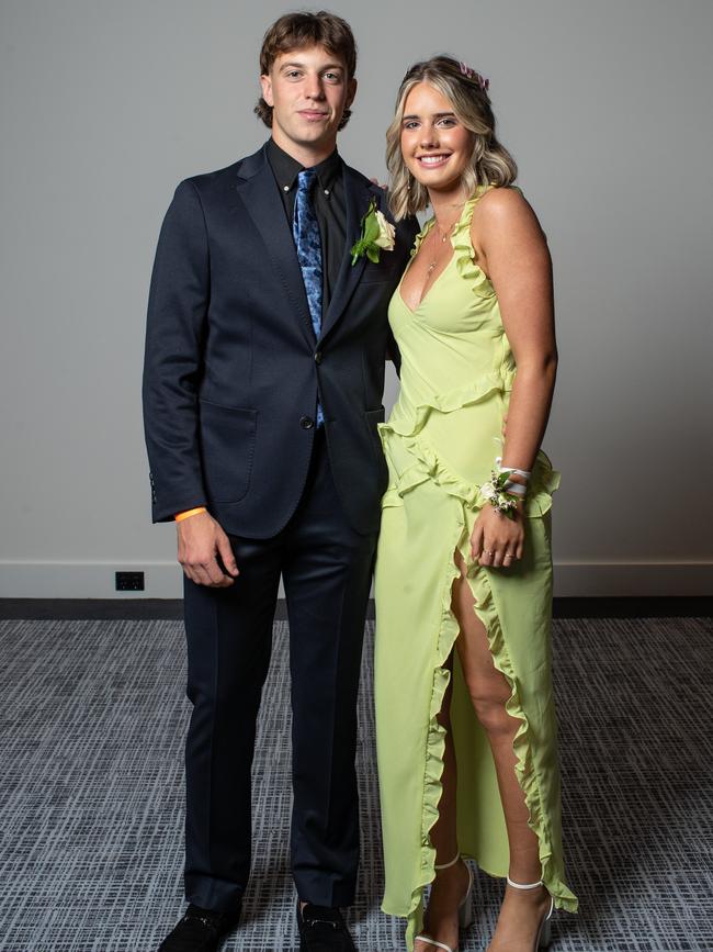 Ross Downie, 18, of Manly with Ellen Hobday, 17, of Freshwater.