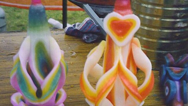 Check out these crazy candles. Picture: Crazy Candles Candle Making