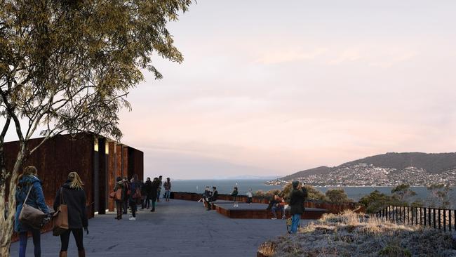 Artist’s impressions of the development proposed at Rosny Hill. Picture: SUPPLIED