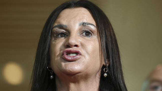 CANBERRA, AUSTRALIA, NewsWire Photos. MARCH 18, 2024: Senator David Pocock and Senator Jacqui Lambie hold a press conference at Parliament House in Canberra. Picture: NCA NewsWire / Martin Ollman