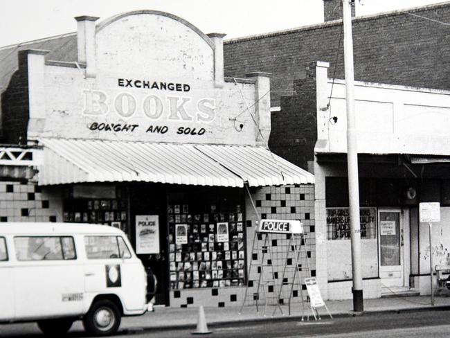 The Thornbury bookshop where owner Maria James was murdered in June 1980. Picture: Supplied