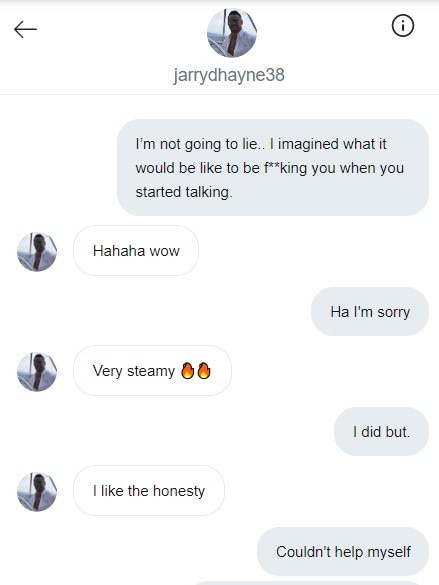 The woman sent a “steamy” message. Picture: Instagram mockup from messages tendered in court documents