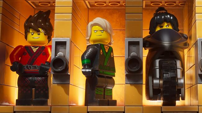 Three of the high-school heroes from The Lego Ninjago Movie.