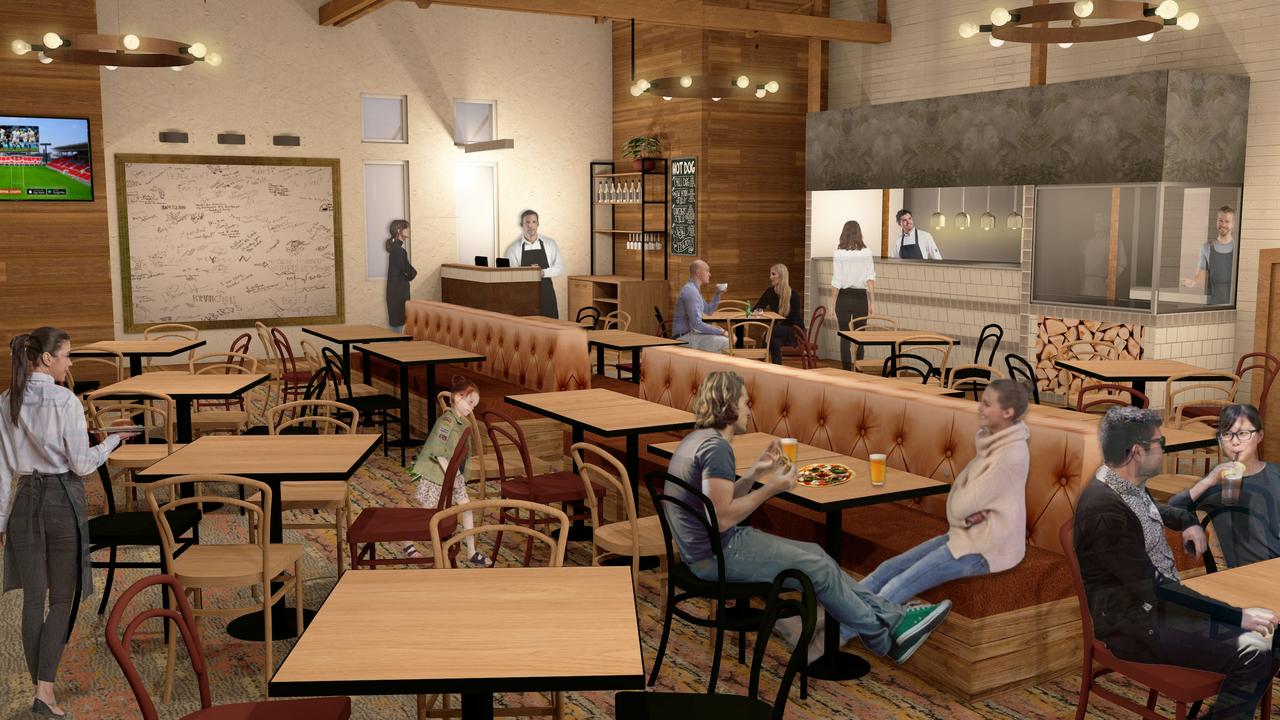 Concept art for the new Spotted Cow in Toowoomba, which has been bought by Hallmark Group.