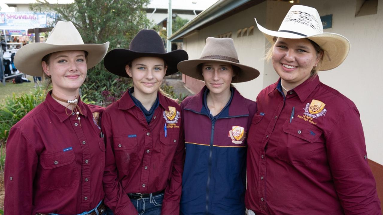 Ella, Jemma. Indi and Billie at the Gympie Show, Thursday May 18, 2023 Picture: Christine Schindler