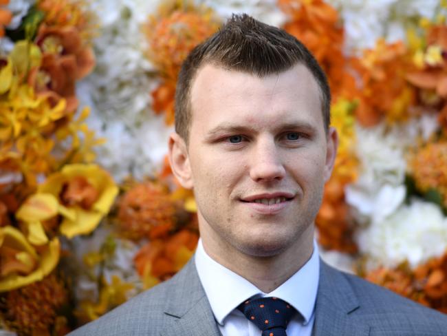 Australian boxer Jeff Horn poses for a photograph at the Kennedy Marquee. Picture: AAP Image/Dan Himbrechts