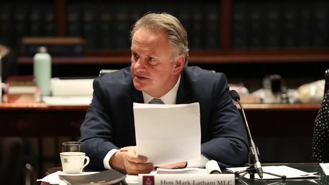 Mark Latham’s bill will look to ban the teaching of gender fluidity in the classroom. Picture: Richard Dobson