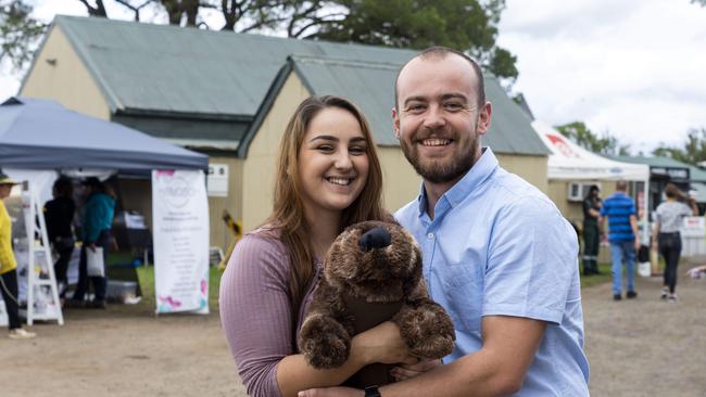 Sarah Galea and Blake Harper. Picture: AAP/Matthew Vasilescu