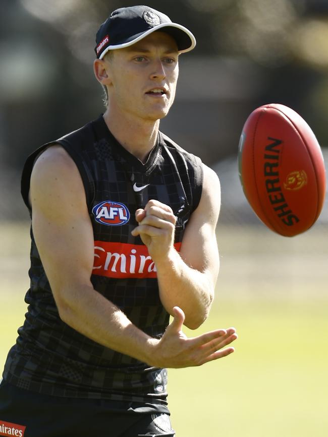 Joe Richards starred for the Ovens and Murray last year before being drafted by Collingwood. Picture: Darrian Traynor/AFL Photos/via Getty Images