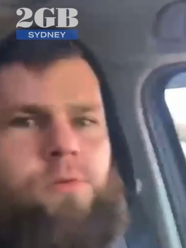 Footage obtained by 2GB allegedly captures a man discharging what appears to be a shotgun from his car. Picture: Supplied / 2GB