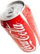 Ljubljana, Slovenia, March 3, 2011: A Coca-Cola can isolated on white background. The soft drink called also Coke is sold in over 200 countries worldwide.