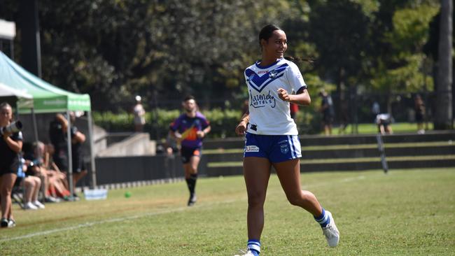 Ebony Raftstrand-Smith in the Tarsha Gale Cup. Picture: Sean Teuma/NewsLocal.