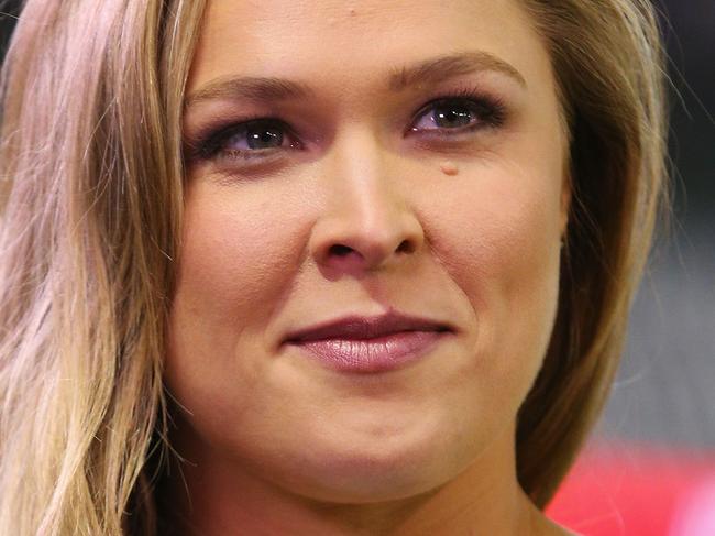 during the UFC 193 media event at Etihad Stadium on September 16, 2015 in Melbourne, Australia.