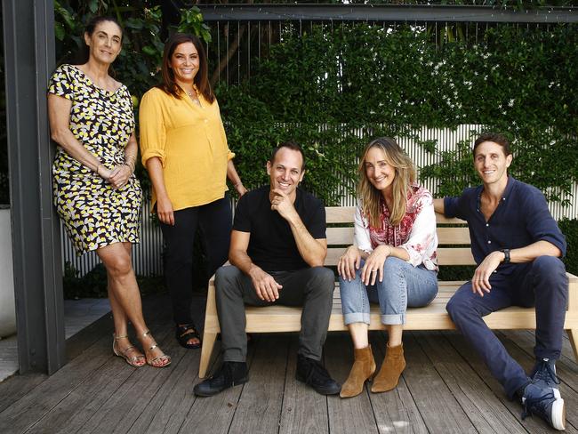 L to R: The people behind the Thread together Fashion charity Patron Jackie Frank, Director Monica Saunders-Weinberg, CEO Anthony Chesler, Founder and Chair Andie Halas and Director Shaun Greenblo. Thread Together  scource unused fashion from high end brands to pass onto to women to help them re-enter the workplace. Picture: John Appleyard