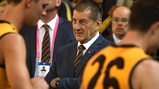 Three candidates will fight for two spots on Jeff Kennett’s Hawthorn board. Picture: AAP