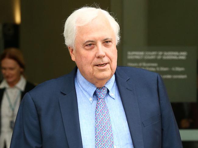 Clive Palmer at Brisbane Supreme Court defending his assets from being frozen by the government liquidator. Photographer: Liam Kidston